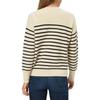 Polo Ralph Lauren Gestreifter Baumwolle Rundhals Langarm Strickpullover Damen Pullover 211762030-001