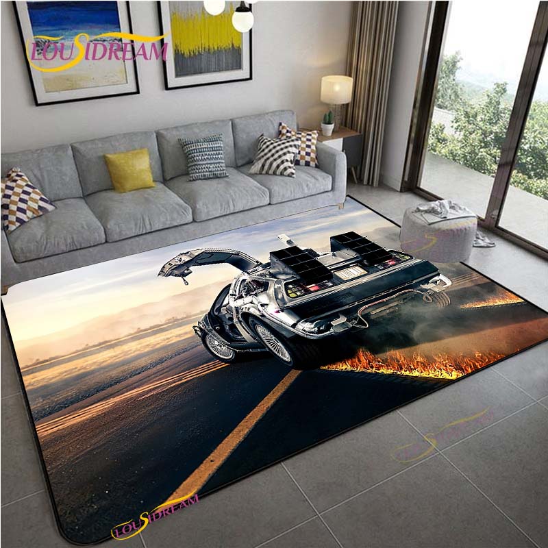Back To The Future Carpet for Living Room Bedroom Rug Kitchen Kid Unslip Floor Mats Birthday gift photography props Alfombra Rug