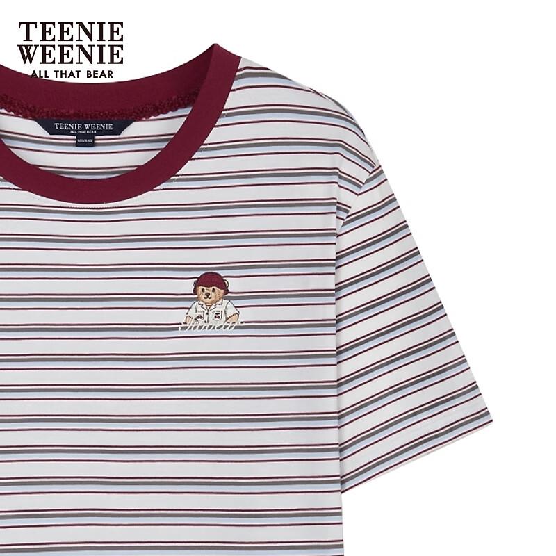 Teenie Weenie Women's Bear Stripe T-Shirt 2026 Summer Collection
