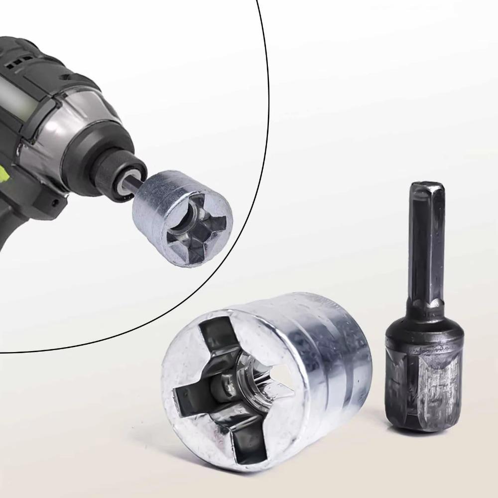 Heavy-Duty Universal Jack Socket Wrench 1/2 in Drill Compatible Electric Wrench Socket Universal Fit Easy To Use
