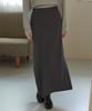 Yeoppe Wool Line Skirt_Charcoal