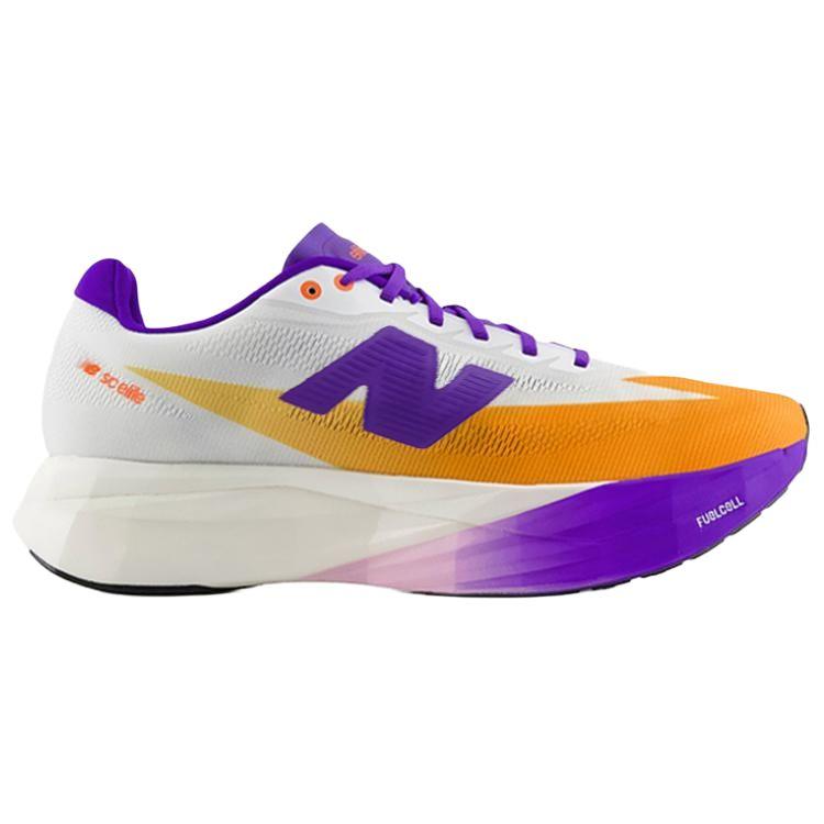 New Balance NB FuelCell SC Elite V5 Laufschuhe Herren Weiß Lila Gelb MRCELNM5