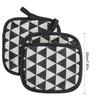 Kitchen Potholders Pad And Stove Oven Gloves Heat Resistant Thermal Anti-heat Take  Pot Cooking Baking Gloves Insulation Pad