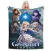 genshin impact game Accessories Blankets Soft Flannel Throw Blankets Comfortable Plush Thin Quilt