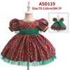 Red & Green Sequin Christmas Dress: Santa Claus Snowflake Costume, Girls' Mesh Princess Dress