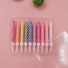Creative 10-pack Colorful Threaded Candles Birthday Candles for Children's Party Cake Decorations