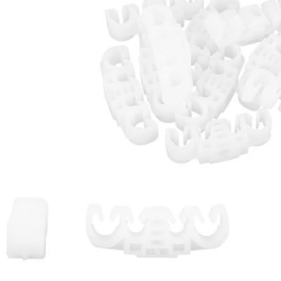 10pcs Car Gas Line Hose Retaining Clip 50x16.5mm Plastic 4-Way Compatible with Volkswagen
