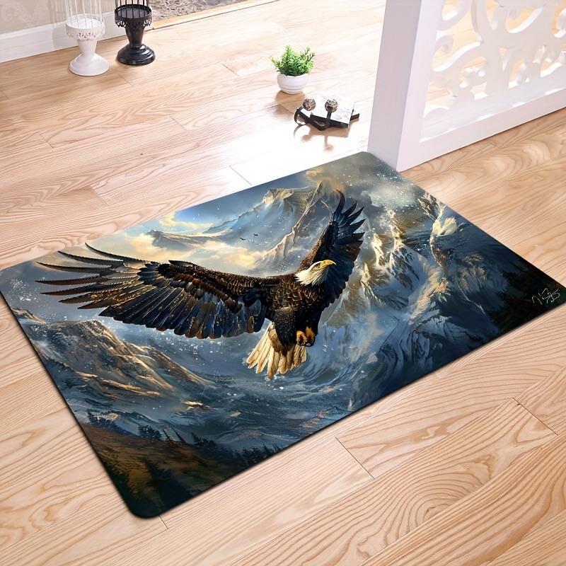 1PC Eagle Kitchen Rugs Non-Slip Home Door Mats Pop Design Bathroom Rugs Bath Mat Carpet for Home Sink Laundry Decor