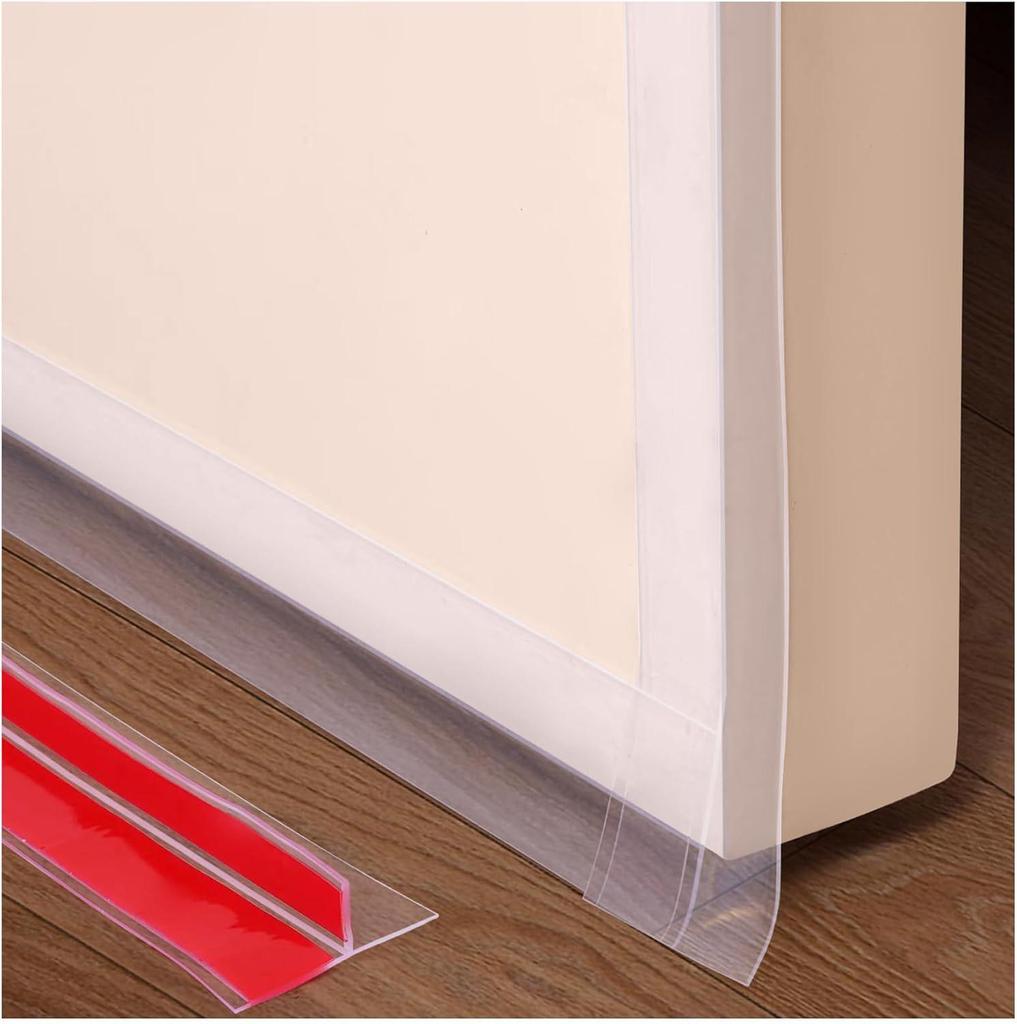T-Shaped Silicone Self-Adhesive Door Gap Seal: Windproof & Soundproofing for Glass Doors & Windows