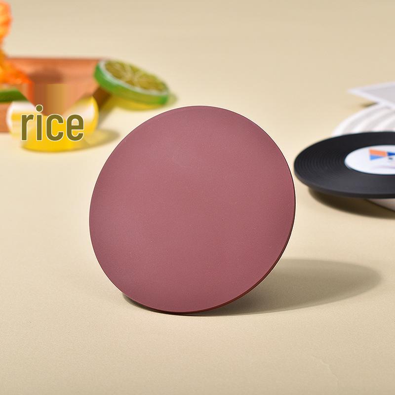 Printed Soft Rubber Coaster Mat - Heat-Resistant Dining Table Bowl Pad for Cafe & Hotel