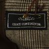 Unused GRACE CONTINENTAL Made In Japan Houndstooth Pattern High Waist Wide Pants Women Used