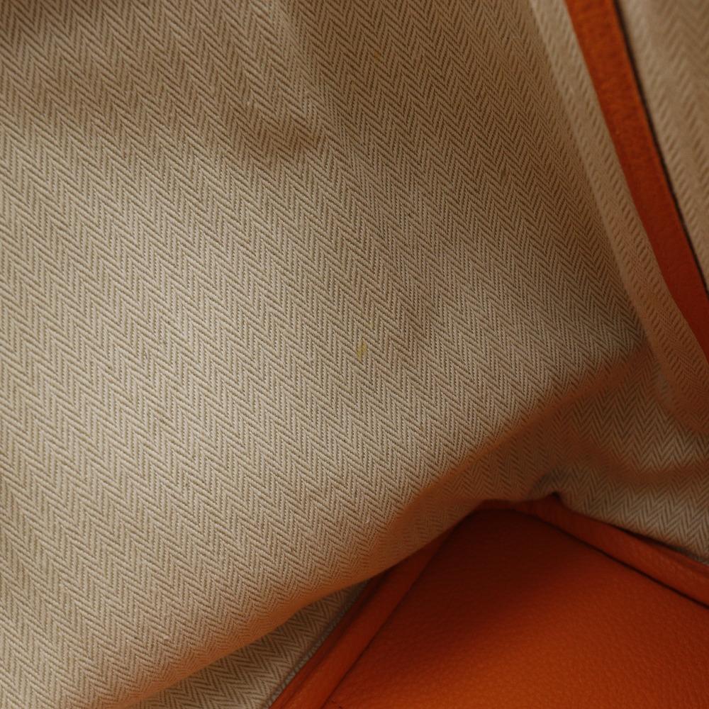 Hermes Torba Tote PM na przyjęcie w ogrodzie Pomarańczowa Negonda Kobiety Używana