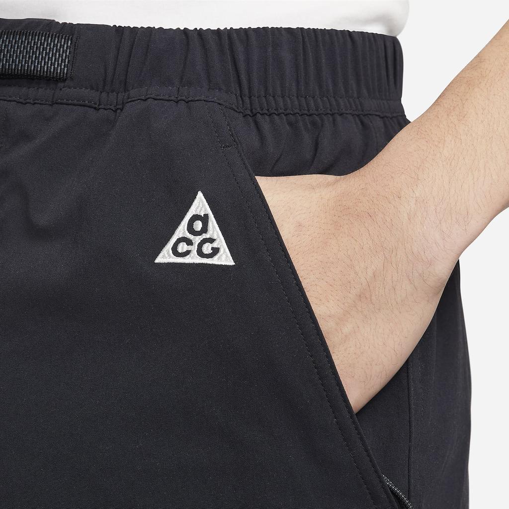 Nike ACG Logo Embroidered Comfortable Casual Shorts Men Bottoms Black FN2431-010