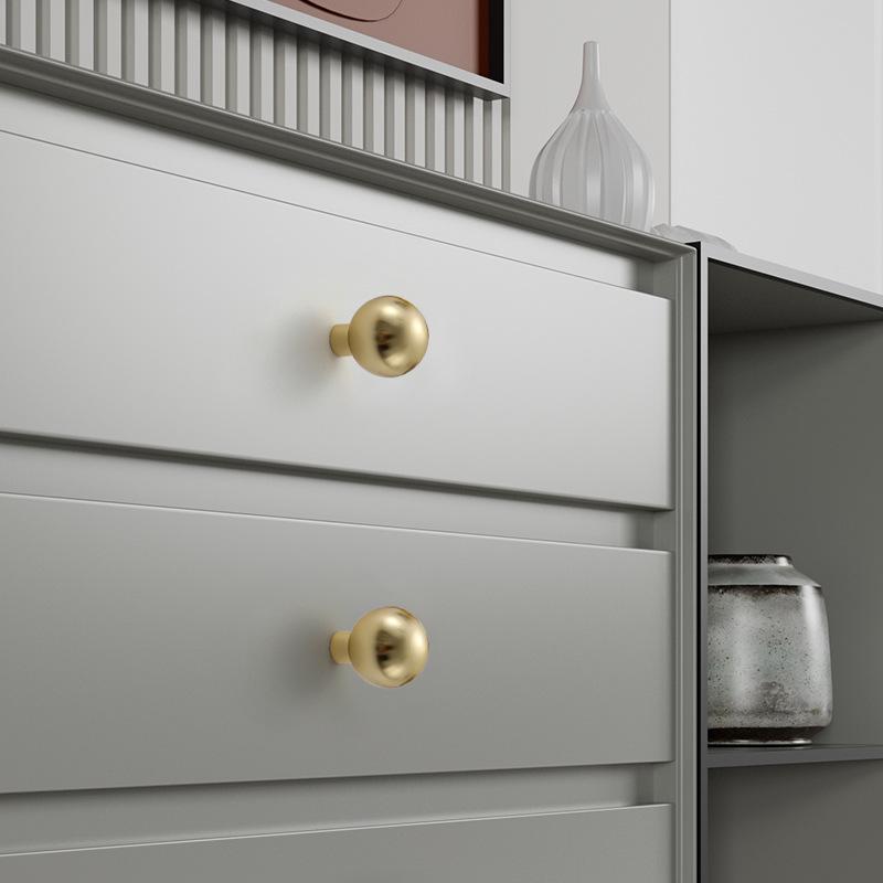 Simplicity Hardware Handles Drawer Cabinet Furniture Kitchen Handles for Cabinet Knob Door Drawer Furniture Kitchen Knob Golden