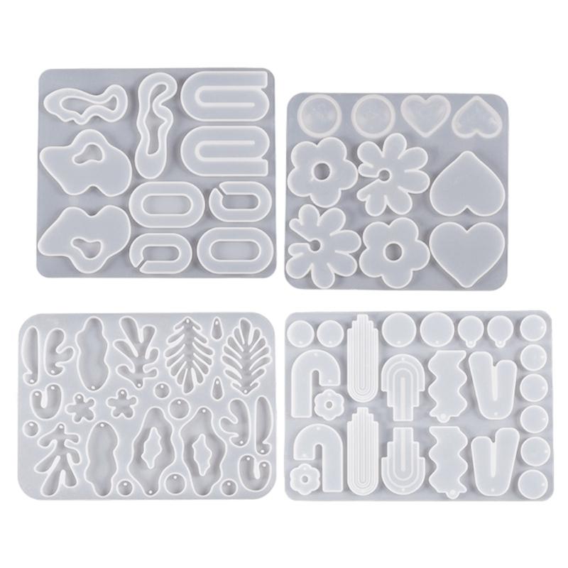 Epoxy Silicone Molds Multiple Styles Keychain Casting Molds Jewelry Making