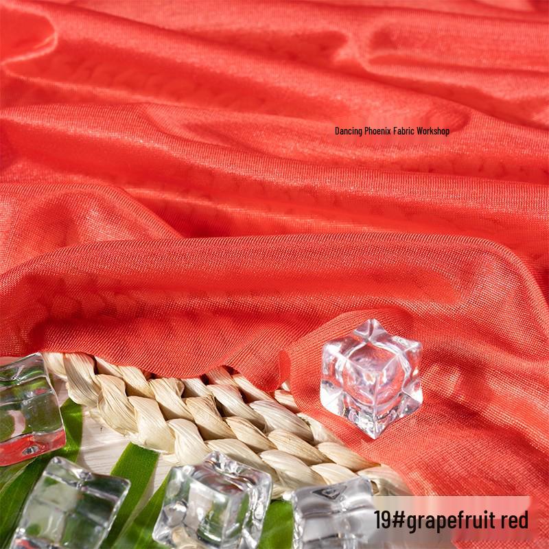 40D Warp-Knitted High-Elasticity Luster Chiffon Lining - Silky, Breathable Fabric for Dresses