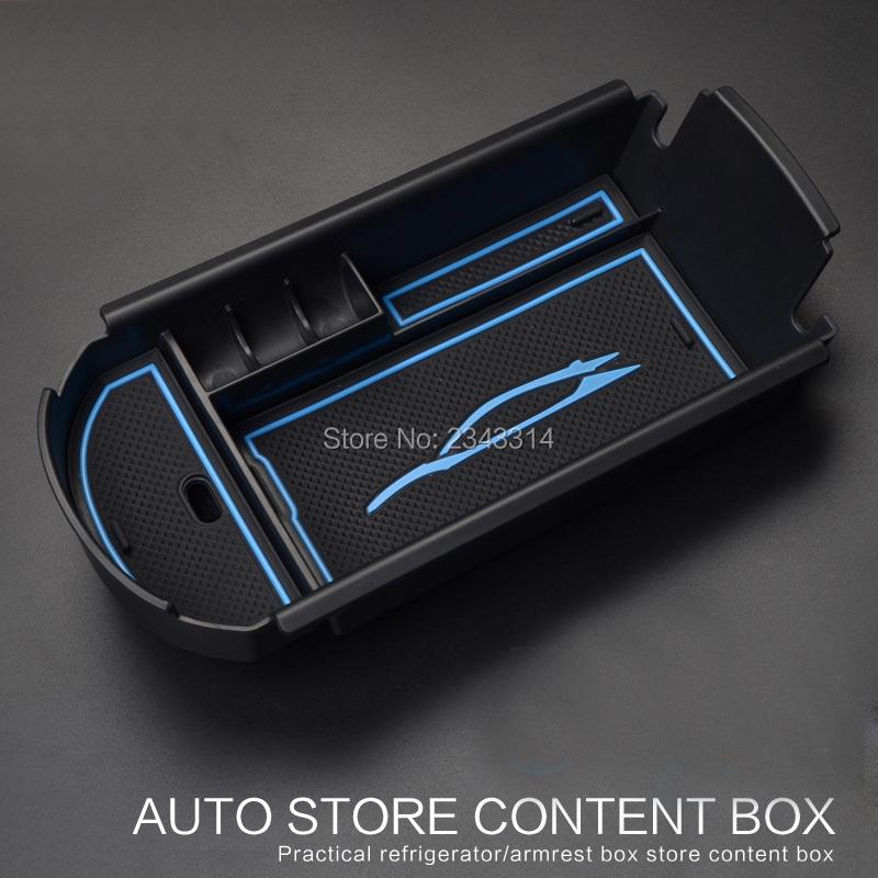 For Toyota C-HR CHR 2017- Plastic Blue Central Armrest Storage Box Glove Box Interior Tidying Car Styling Accessories