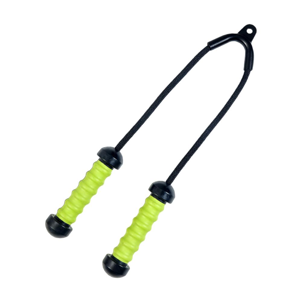 Tricep Rope with Handles Tricep Pull Down Attachment Ergonomic LAT Pull Down Bar Triceps Rope Cable Attachment for Home Gym