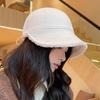 Autumn Winter Fisherman Hat Solid Color Thickened Plush Lining Baseball Hat Cold Weather Thermal Cap Outdoor Headwear