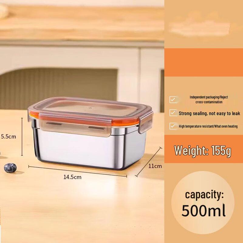 Changqi 304 Stainless Steel Rectangular Food Container