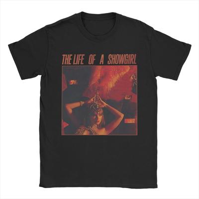 Das Leben einer Showgirl Album T-Shirts Herren Damen Vintage Reine Baumwoll-Tees Rundhals Kurzarm T-Shirt Sommerkleidung