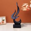 Creative Flame Bird Statues Abstract Sculpture Desk Ornament Vintage Gift Study Office Home Interior Arrange Decorative Item