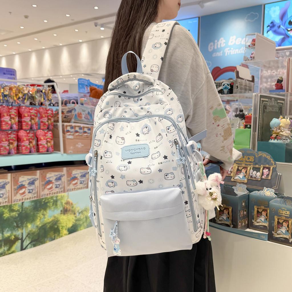 Schoolbag1011 new ins wind small fresh schoolbag junior high school girls high school students backpack light travel backpack