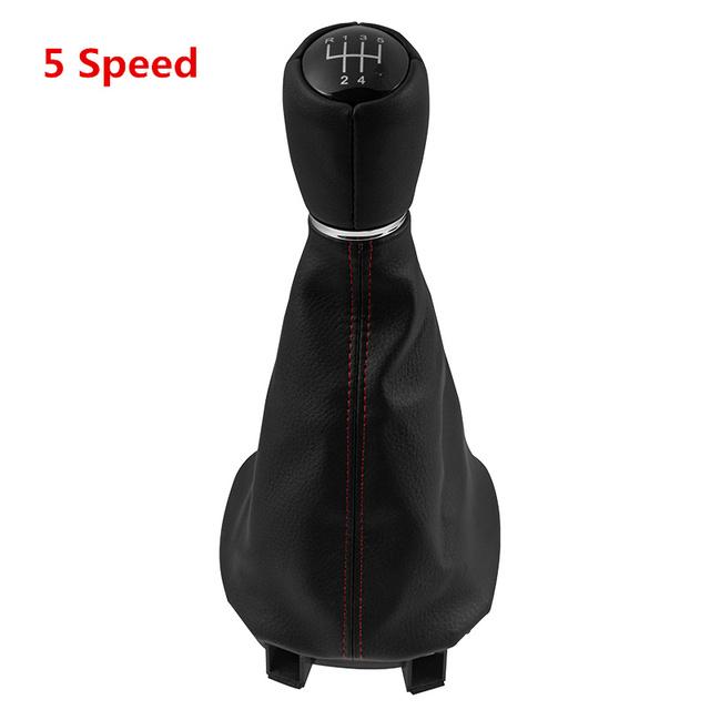 5/6 prędkość Car Styling gałka zmiany biegów dźwignia zmiany biegów osłona osłona buta kołnierz dla Seat Leon 1 MK1 Toledo II MK2 1998-2005