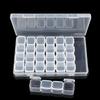 28/56 Grids Storage Box Transparent Jewelry Box Ring Earring Organizer DIY Diamond Painting Kit Rhinestone Beads Storage Case