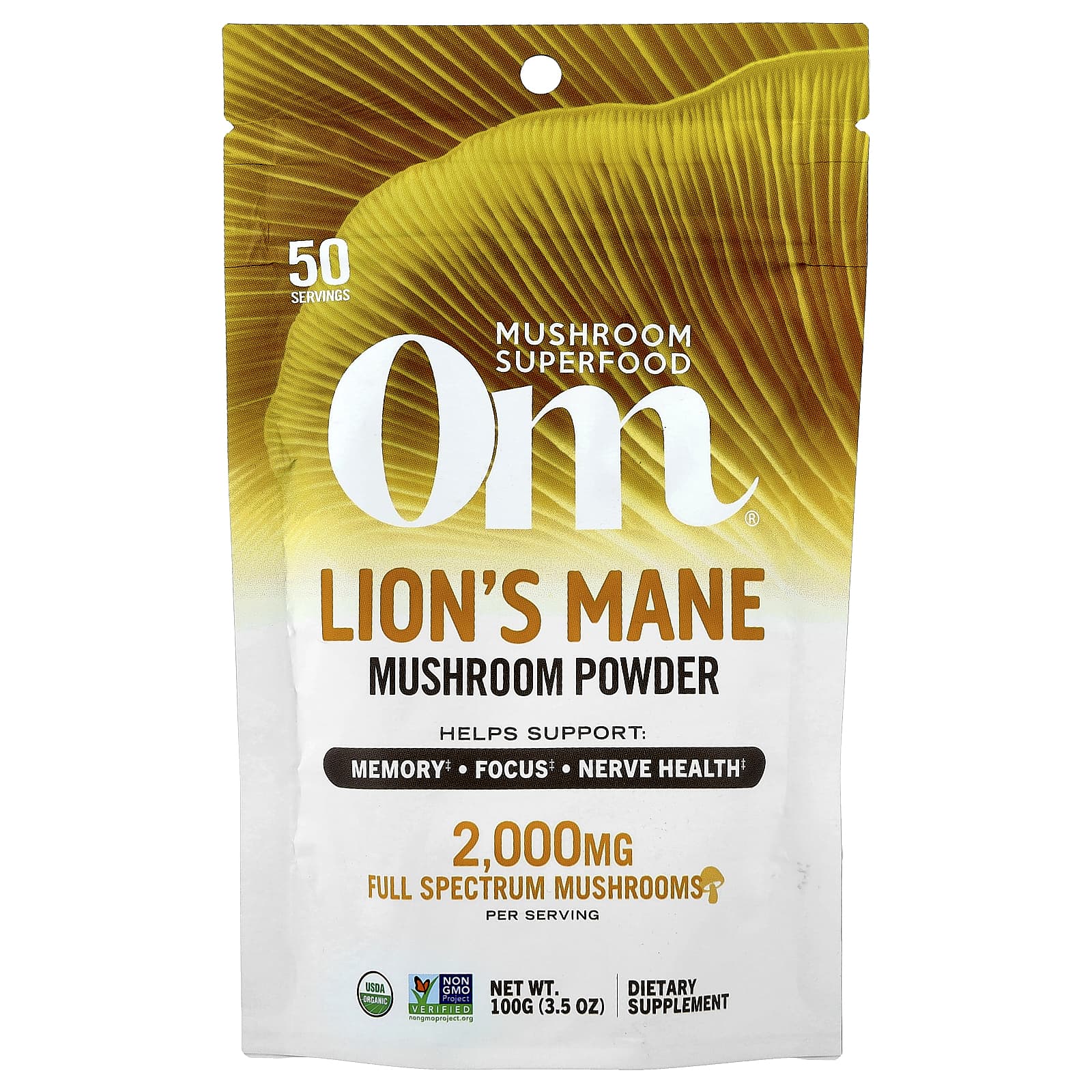 

Deer Antler Mushroom, 100% Certified Organic Mushroom Powder, 100G(3.5Oz)
