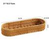 Hardness Rattan Wicker Basket Handwoven Household Fruit Tea Snack Serving Baskets Multistyles Woven Fork Spoon Basket