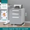 Under-Desk Metal Filing Cabinet with Lock, Mobile Office Storage Cabinet, Small Drawer Cabinet