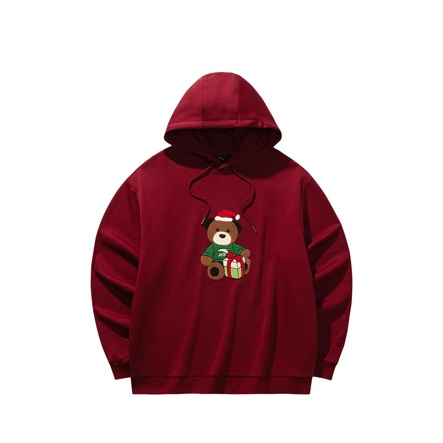 Anta Теплый флисовый худи мужской Топы Личи-красный 952618710-3 3XL 4490₽