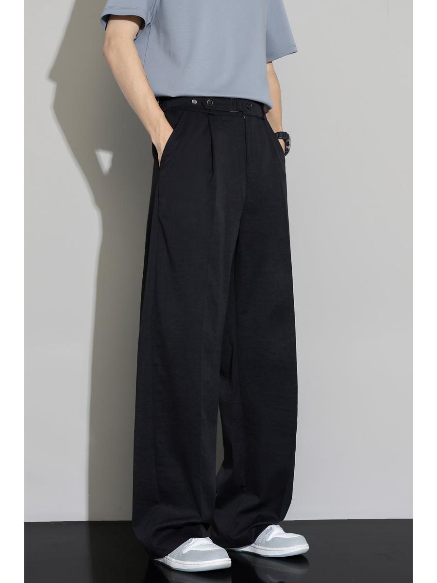 

Men s Slim Fit Quick-Dry Tencel Cotton Straight-Leg Pants - Ice-Feeling Fabric for Spring/Summer S