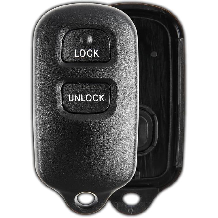 KeylessOption Key Fob Cover Case Replacement for 2000 2001 2002 2003 2004 2005 2006 2007 2008 Toyota Celica Echo Highlander Prius Rav4 Tacoma Yaris