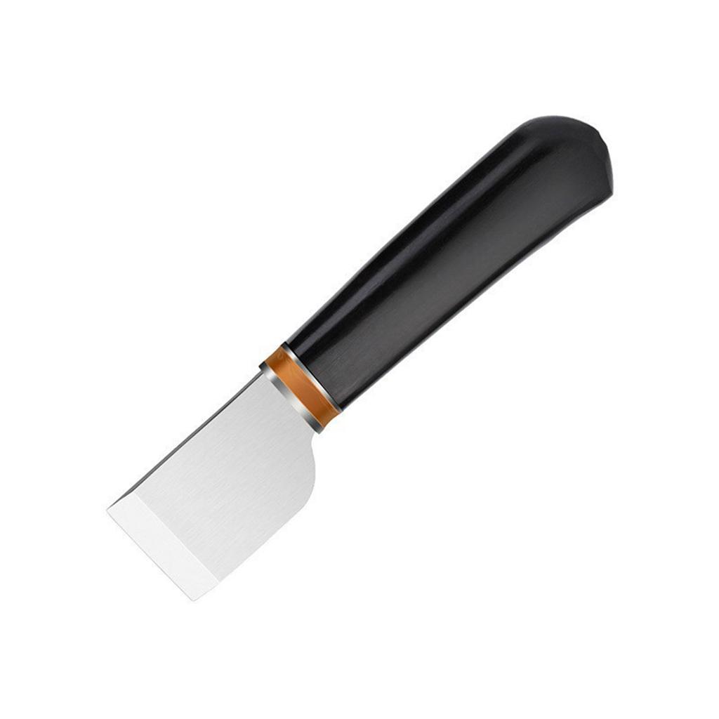 Leather Working Knife Leather Edging Cutter Knife, Skiving Knife with Wooden Handle for DIY Leathercraft Cutting