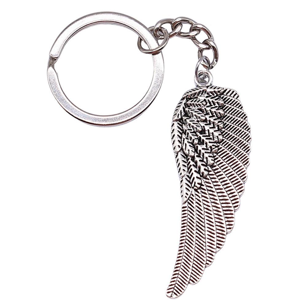 Angel Keychain Wings Charm For Students Protection Key Ring 28mm