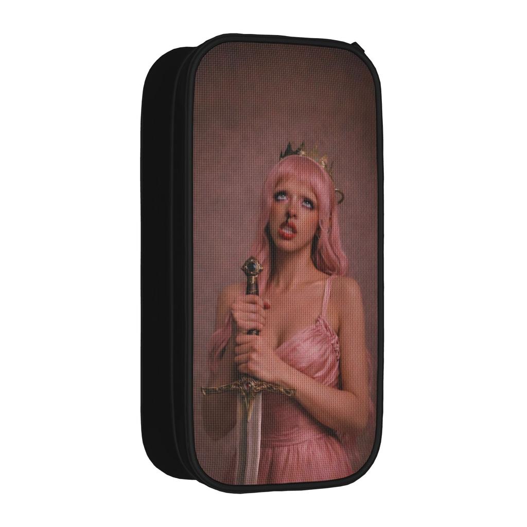 Large-capacity Pencil Pouch Melanies Martinez Hades Album 2026 Office Supplies Double Layer Pencil Case Stationery Make Up Bag