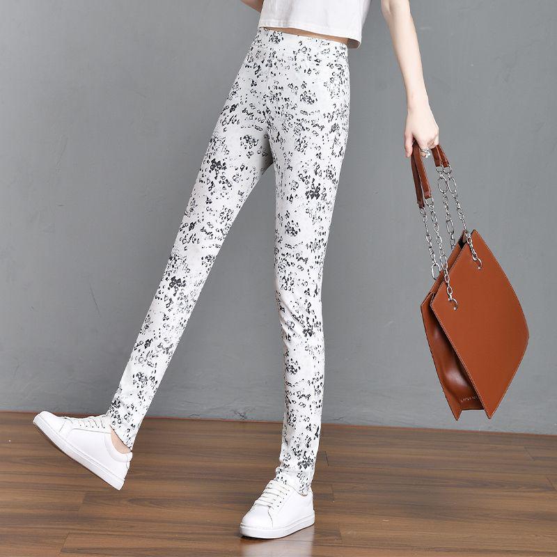 Mid-Waist Elastic Plaid Slim Fit Women's Pants - 2024 Versatile Summer Wear