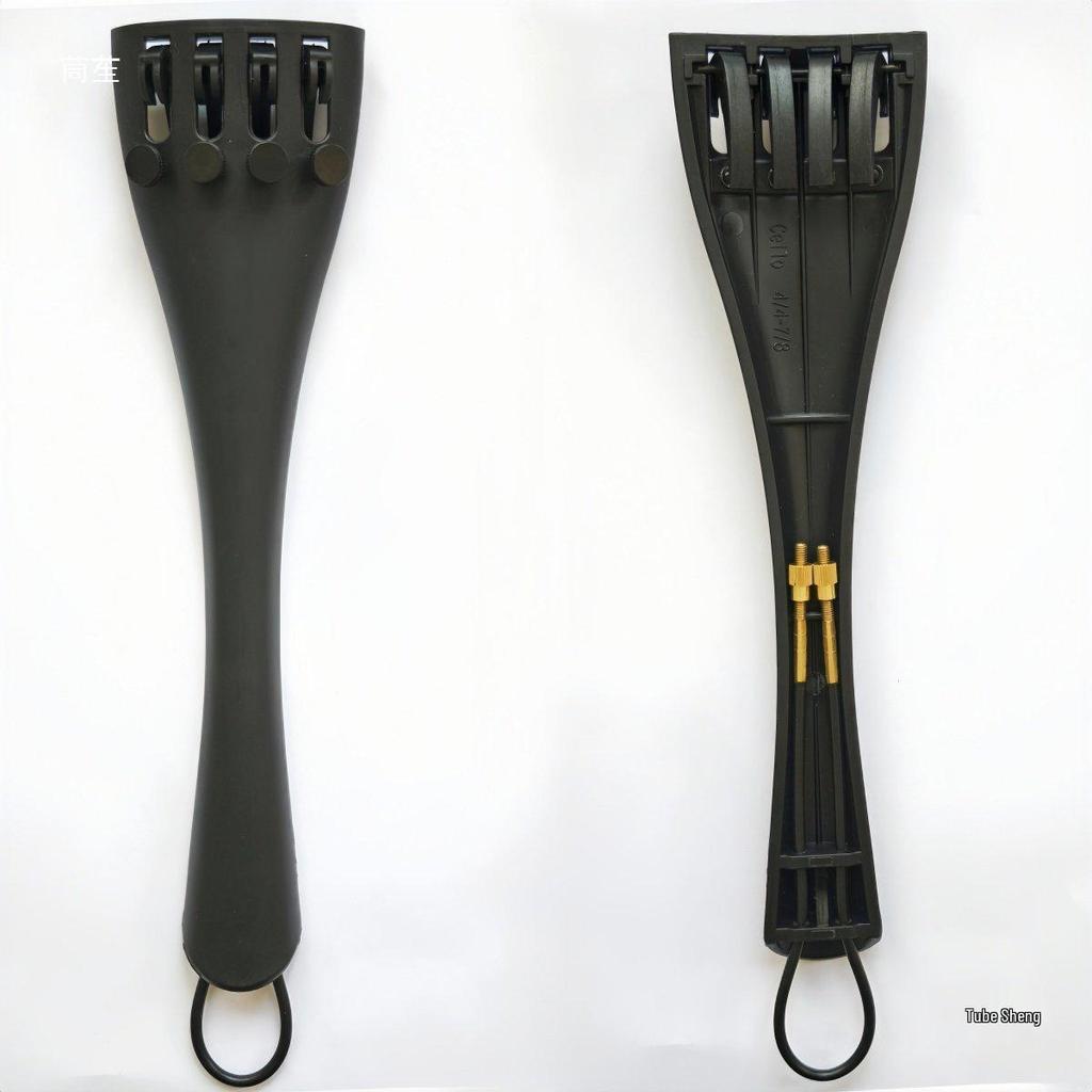 Carbon Fiber Violin/Viola/Cello Tailpiece with Tailgut - Complete Accessory Set