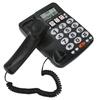 Corded Phone Caller ID Adjustable Ringtone Shortcuts Memory Wired Landline with Indicator for Home Office