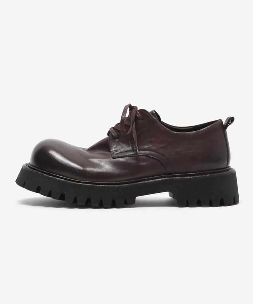 Wetheroad Wtrd1123 Charlie 4-Hole Tumble Washed Volume Derby Shoes Brown [240~290Mm]