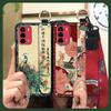 Elderly lady Durable Phone Case For ZTE Blade V40 Vita/A72 Wrist Strap Wristband For Mom Silicone Fashion Dirt-resistant