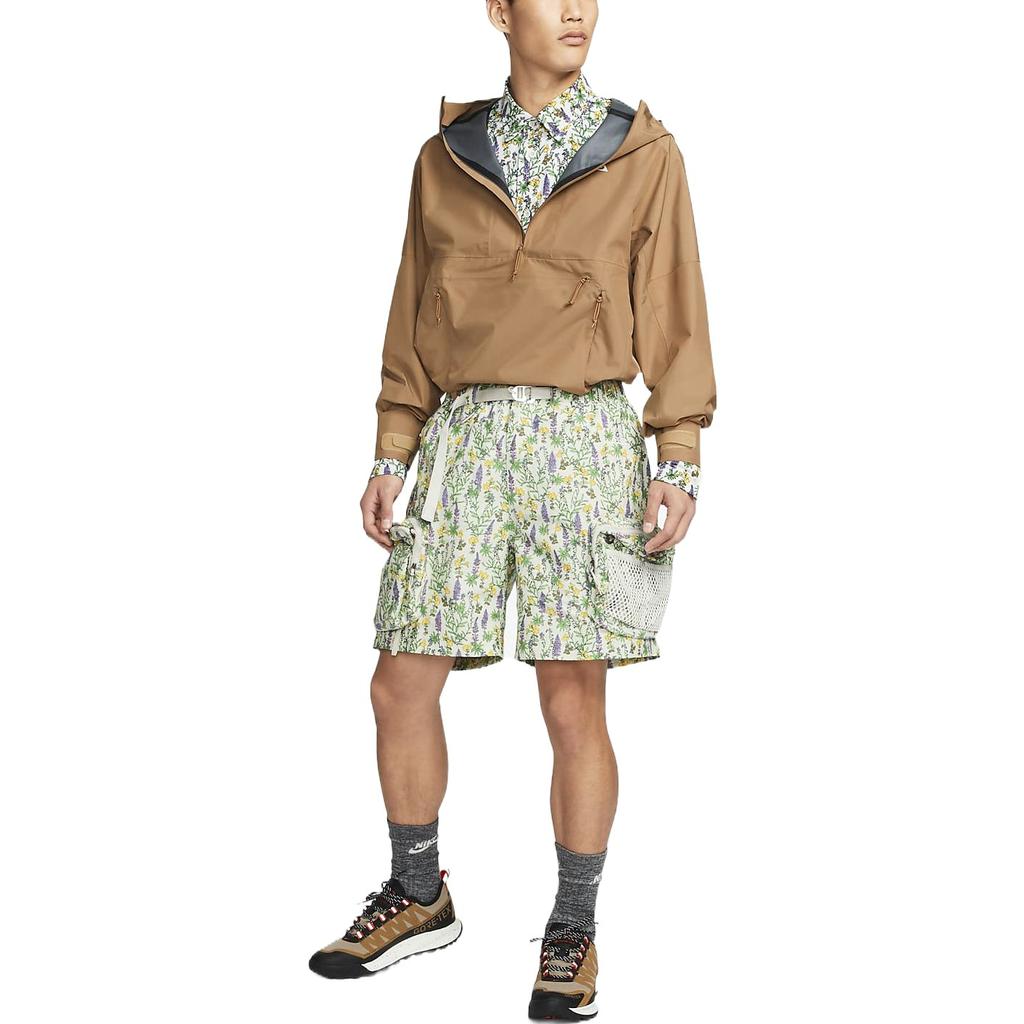 Nike Floral Print Casual Shorts Men Bottoms Green DN3948-072