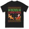 Merry Christmas T Shirt Santa Vintage Snow X Mas Vintage Washed Streetwear Versatile Graphic Stylish Homme Unisex Slightly