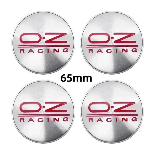 4pcs Car Wheel Hub Center Caps 56mm 60mm 68mm 65mm  For Rim Cover Auto OZ Logo Badge Emblem Exterior Styling Accessories