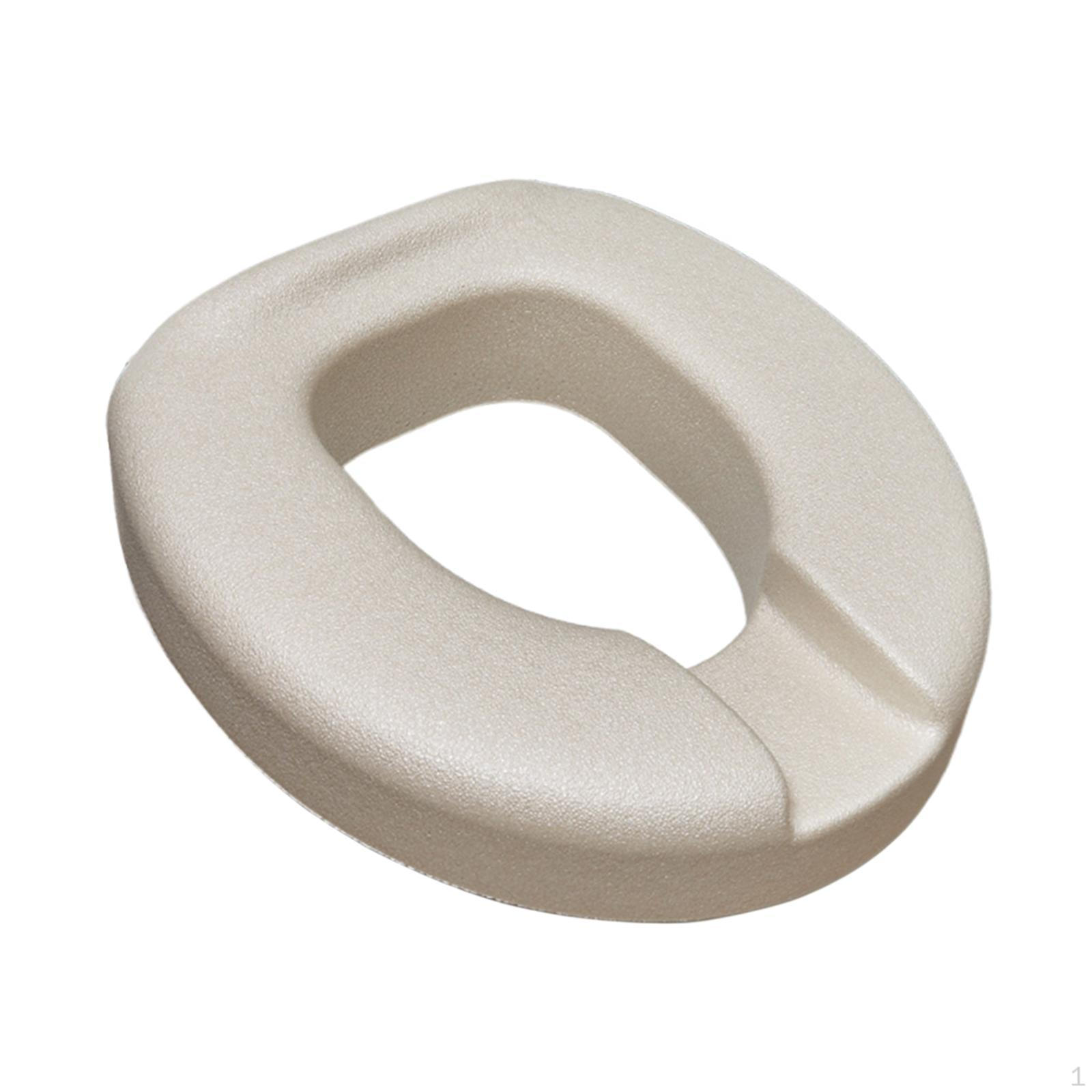 Elevated and Raised Toilet Seat Cushion Practical for Senoirs Lightweight Home Use бежевый