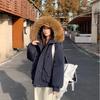 Autumn Winter Thicken Warm Parka Women Casual Sweety Solid Color Big Pocket Loose Hooded Coat Jackets Outwear