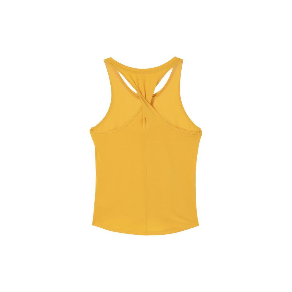 Nike One Luxe Df Std Tw Tank Logo Print Solid Color Sleeveless Sports Vest Women Tops Yellow DD4909-752