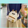 Children Cute Nylon Shoulder Bag With Zipper Pocket For Girls Outings